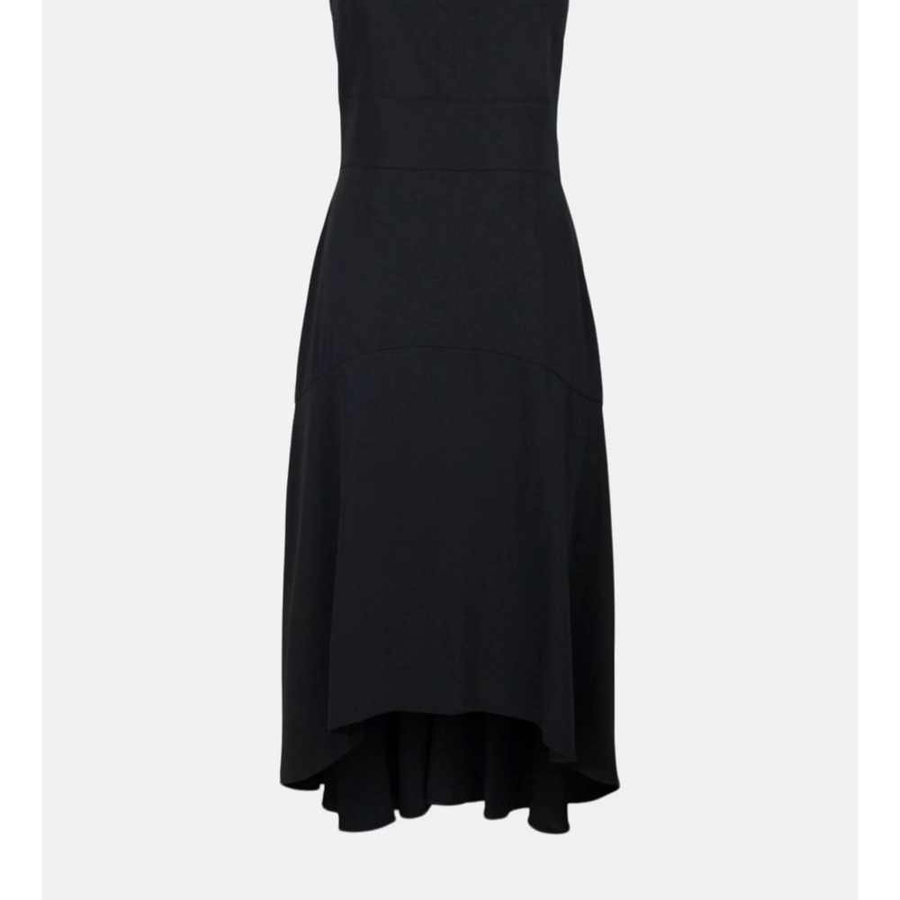 Karen Millen Soft Tailored High Low Midi Dress black size 6